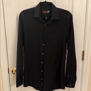 J.Ferrar Black Men's Dress Shirt, small slim fit
